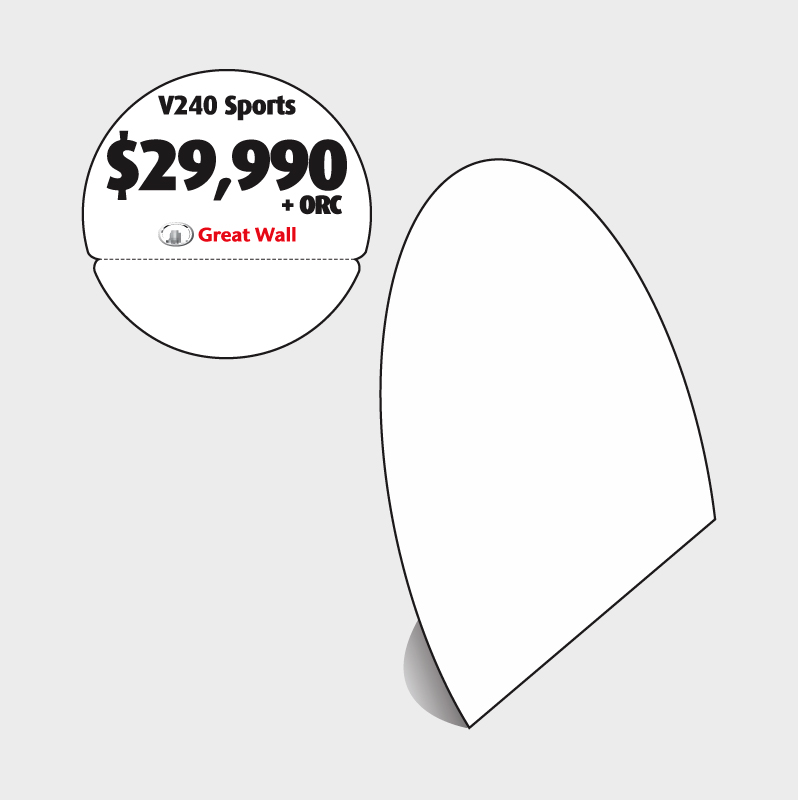 Windscreen Fold Boards - Personalised